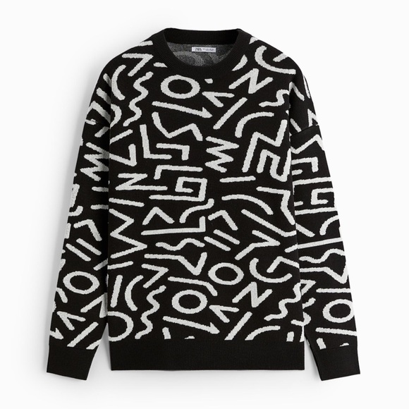 Zara Other - ZARA Geometric Jacquard Sweater Size S